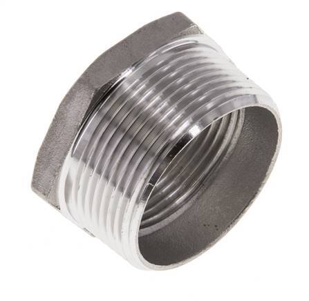 1 1/2'' NPT x 1 1/4'' NPT M/F Reduzierring aus Edelstahl 16 bar