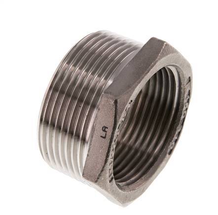 R 1 1/2'' x Rp 1 1/4'' M/F Reduzierring aus Edelstahl 16 bar