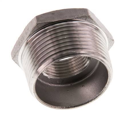 R 1 1/4'' x Rp 3/4'' M/F Reduzierring aus rostfreiem Stahl 16 bar
