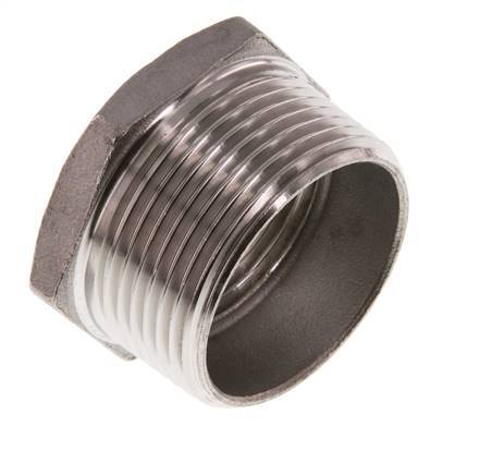 R 1 1/4'' x Rp 1'' M/F Reduzierring aus rostfreiem Stahl 16 bar