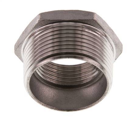 R 1 1/4'' x Rp 1'' M/F Reduzierring aus rostfreiem Stahl 16 bar