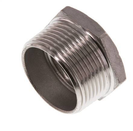 R 1 1/4'' x Rp 1'' M/F Reduzierring aus rostfreiem Stahl 16 bar