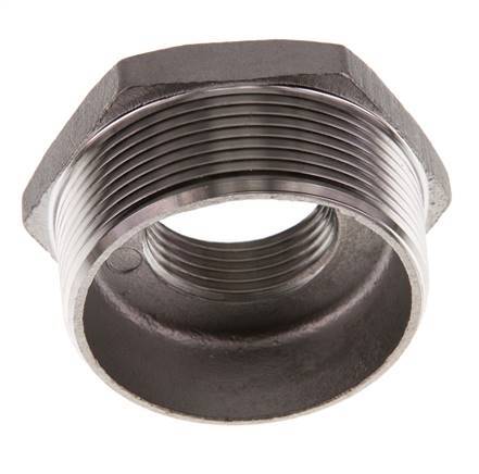 R 2'' x Rp 1'' M/F Reduzierring aus rostfreiem Stahl 16 bar