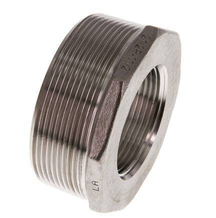 R 2 1/2'' x Rp 1 1/2'' M/F Reduzierring aus Edelstahl 16 bar