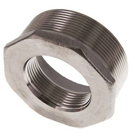 R 2 1/2'' x Rp 1 1/2'' M/F Reduzierring aus Edelstahl 16 bar