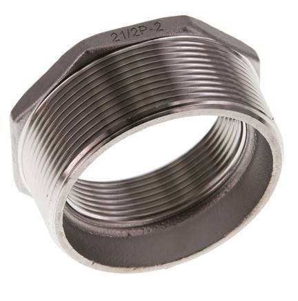 R 2 1/2'' x Rp 2'' M/F Reduzierring aus Edelstahl 16 bar