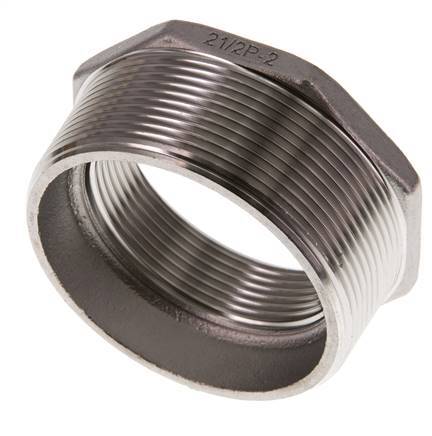 R 2 1/2'' x Rp 2'' M/F Reduzierring aus Edelstahl 16 bar
