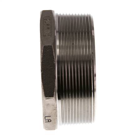 R 3'' x Rp 1 1/2'' M/F Reduzierring aus rostfreiem Stahl 16 bar