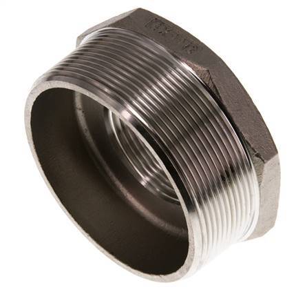 R 3'' x Rp 1 1/2'' M/F Reduzierring aus rostfreiem Stahl 16 bar