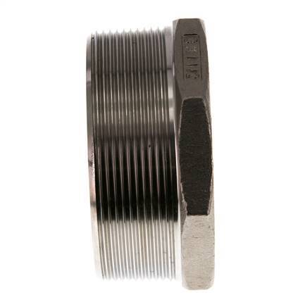 R 3'' x Rp 1 1/2'' M/F Reduzierring aus rostfreiem Stahl 16 bar