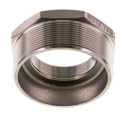 R 3'' x Rp 2'' M/F Reduzierring aus rostfreiem Stahl 16 bar