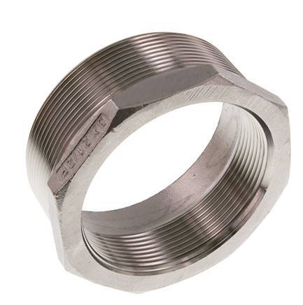 R 3'' x Rp 2 1/2'' M/F Reduzierring aus rostfreiem Stahl 16 bar