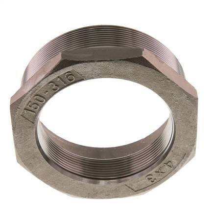 R 4'' x Rp 3'' M/F Reduzierring aus rostfreiem Stahl 16 bar