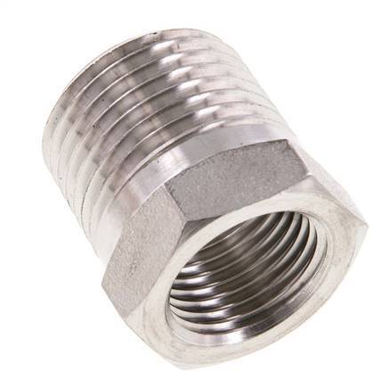 1/2'' NPT x 3/8'' NPT M/F Reduzierring aus Edelstahl 210 Bar - Hydraulik