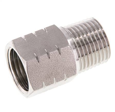 R 1/2'' x 1/2'' NPT M/F Reduzierring aus Edelstahl 40 Bar - Hydraulik