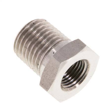 1/4'' NPT x 1/8'' NPT M/F Reduzierring aus Edelstahl 275 Bar - Hydraulik
