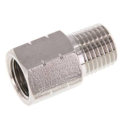1/4'' NPT x G 1/4'' M/F Reduzierring aus Edelstahl 40 bar - Hydraulisch