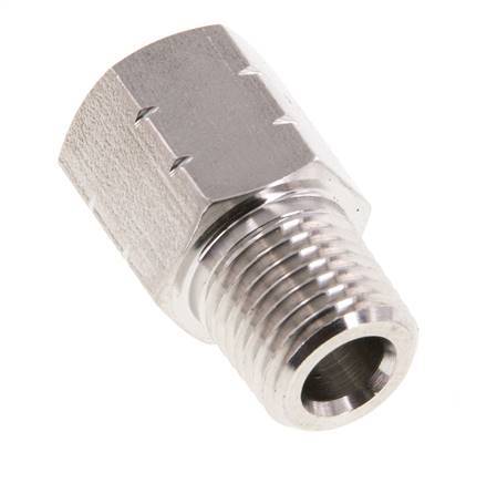 1/4'' NPT x G 1/4'' M/F Reduzierring aus Edelstahl 40 bar - Hydraulisch
