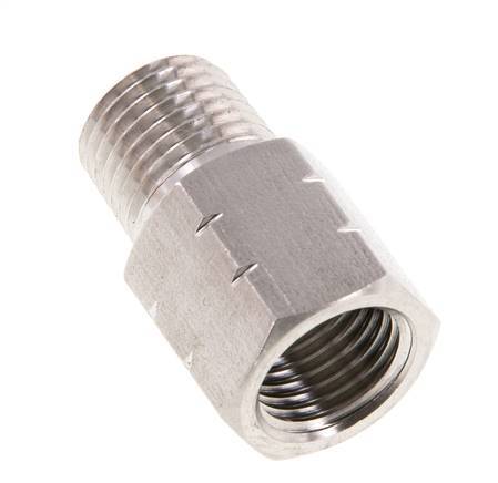 1/4'' NPT x G 1/4'' M/F Reduzierring aus Edelstahl 40 bar - Hydraulisch