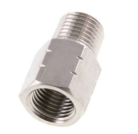 1/4'' NPT x G 1/4'' M/F Reduzierring aus Edelstahl 40 bar - Hydraulisch