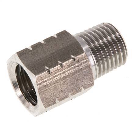 R 1/4'' x 1/4'' NPT M/F Reduzierring aus Edelstahl 40 Bar - Hydraulik