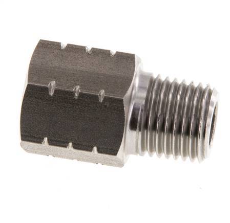 R 1/4'' x 1/4'' NPT M/F Reduzierring aus Edelstahl 40 Bar - Hydraulik
