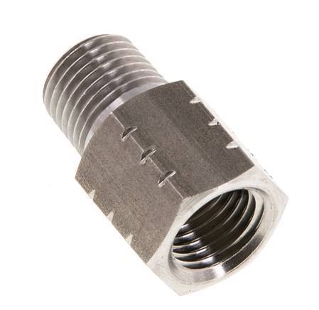 R 1/4'' x 1/4'' NPT M/F Reduzierring aus Edelstahl 40 Bar - Hydraulik