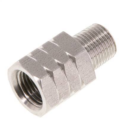R 1/8'' x 1/8'' NPT M/F Stainless steel Reducing Ring 40 Bar - Hydraulic