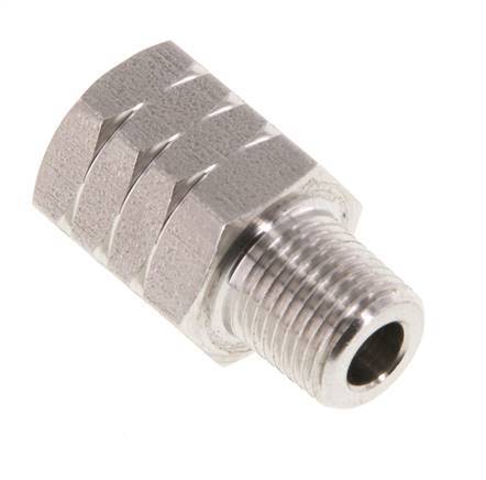R 1/8'' x 1/8'' NPT M/F Reduzierring aus Edelstahl 40 Bar - Hydraulik