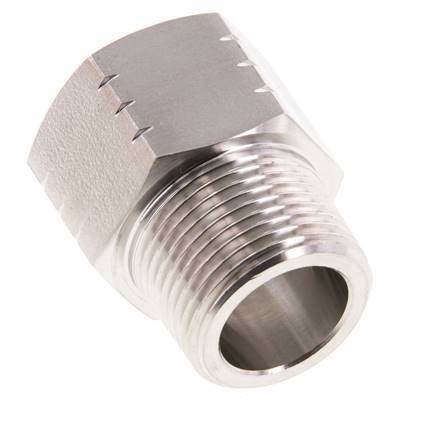 R 3/4'' x 3/4'' NPT M/F Reduzierring aus Edelstahl 40 Bar - Hydraulik