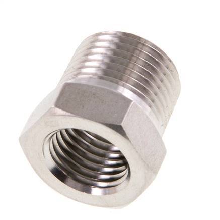 3/8'' NPT x 1/4'' NPT M/F Reduzierring aus Edelstahl 210 Bar - Hydraulik