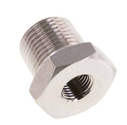 3/8'' NPT x 1/8'' NPT M/F Reduzierring aus Edelstahl 210 Bar - Hydraulik