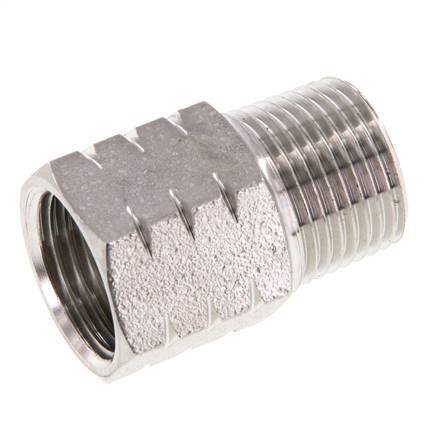 R 3/8'' x 3/8'' NPT M/F Reduzierring aus Edelstahl 40 Bar - Hydraulik
