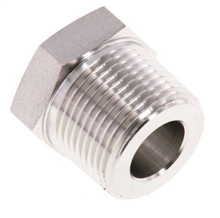 1'' NPT x 1/2'' NPT M/F Stainless steel Reducing Ring 140 Bar - Hydraulic