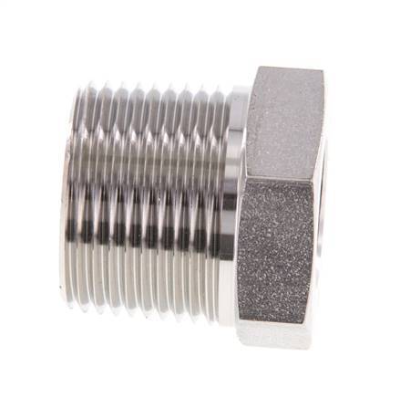 1'' NPT x 1/2'' NPT M/F Reduzierring aus Edelstahl 140 Bar - Hydraulik