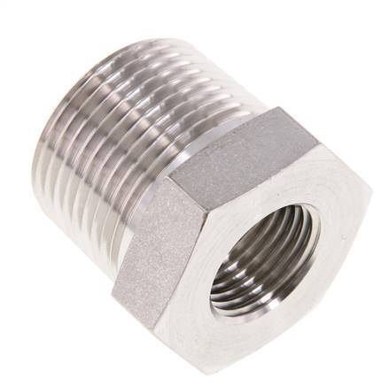 1'' NPT x 1/2'' NPT M/F Reduzierring aus Edelstahl 140 Bar - Hydraulik