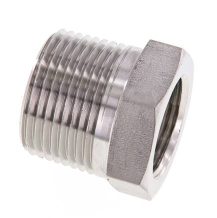 1'' NPT x 3/4'' NPT M/F Reduzierring aus Edelstahl 140 Bar - Hydraulisch