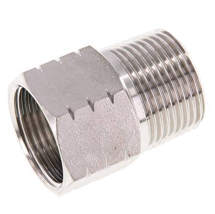 R 1'' x 1'' NPT M/F Reduzierring aus Edelstahl 40 Bar - Hydraulik