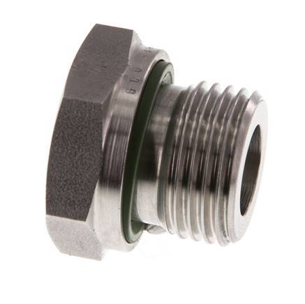 G 1/2'' x G 1/4'' M/F Reduzierstück aus Edelstahl 630 Bar - Hydraulisch