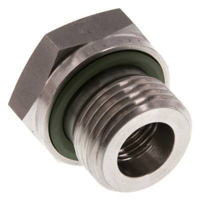 G 1/2'' x G 1/4'' M/F Reduzierstück aus Edelstahl 630 Bar - Hydraulisch