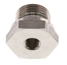 G 1/2'' x G 1/8'' M/F Reduzierstück aus Edelstahl 630 Bar - Hydraulisch