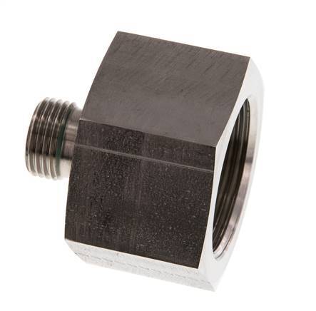 G 1/2'' x G 1 1/4'' M/F Reduzierstück aus Edelstahl 400 Bar - Hydraulik