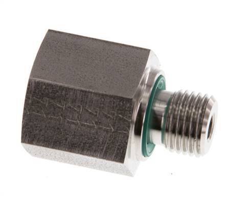 G 1/4'' x G 3/8'' M/F Reduzierstück aus Edelstahl 630 bar - Hydraulisch