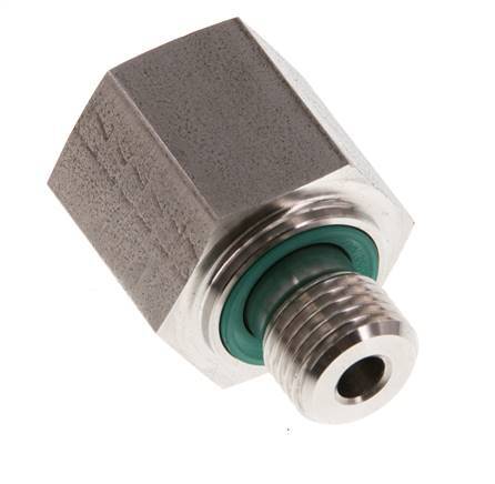 G 1/4'' x G 3/8'' M/F Reduzierstück aus Edelstahl 630 bar - Hydraulisch