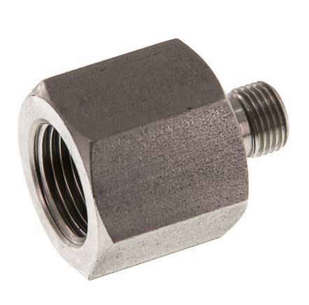 G 1/8'' x G 3/8'' M/F Reduzierstück aus Edelstahl 630 Bar - Hydraulisch