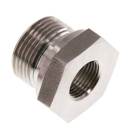 G 3/4'' x G 3/8'' M/F Reduzierstück aus Edelstahl 400 Bar - Hydraulik