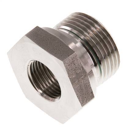G 3/4'' x G 3/8'' M/F Reduzierstück aus Edelstahl 400 Bar - Hydraulik