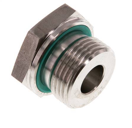 G 1'' x G 3/8'' M/F Reduzierstück aus Edelstahl 400 Bar - Hydraulik