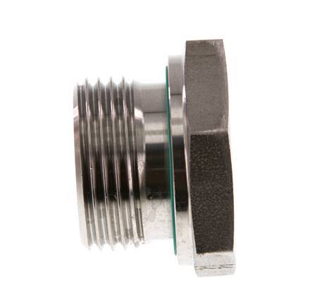 G 1'' x G 3/8'' M/F Reduzierstück aus Edelstahl 400 Bar - Hydraulik
