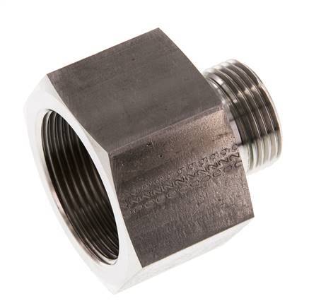 G 1'' x G 1 1/2'' M/F Reduzierstück aus Edelstahl 315 Bar - Hydraulisch